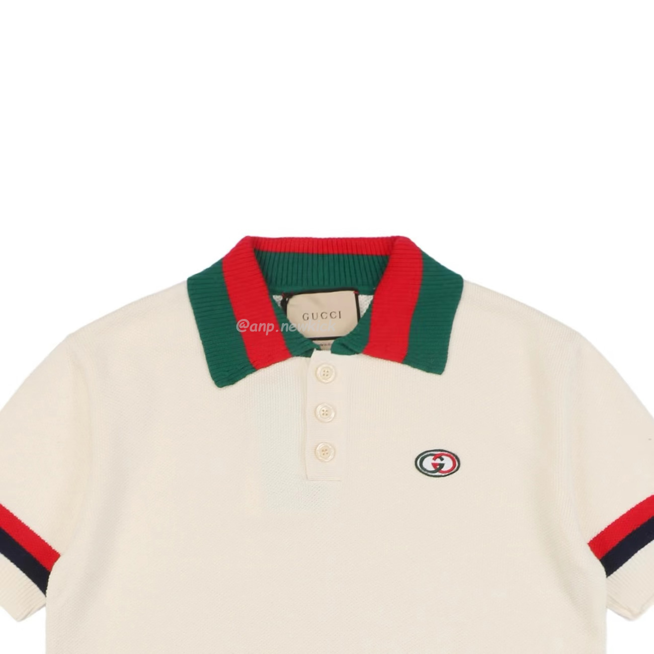 Gucci Logo Appliqued Striped Cotton Polo Shirt (6) - www.newkick.org